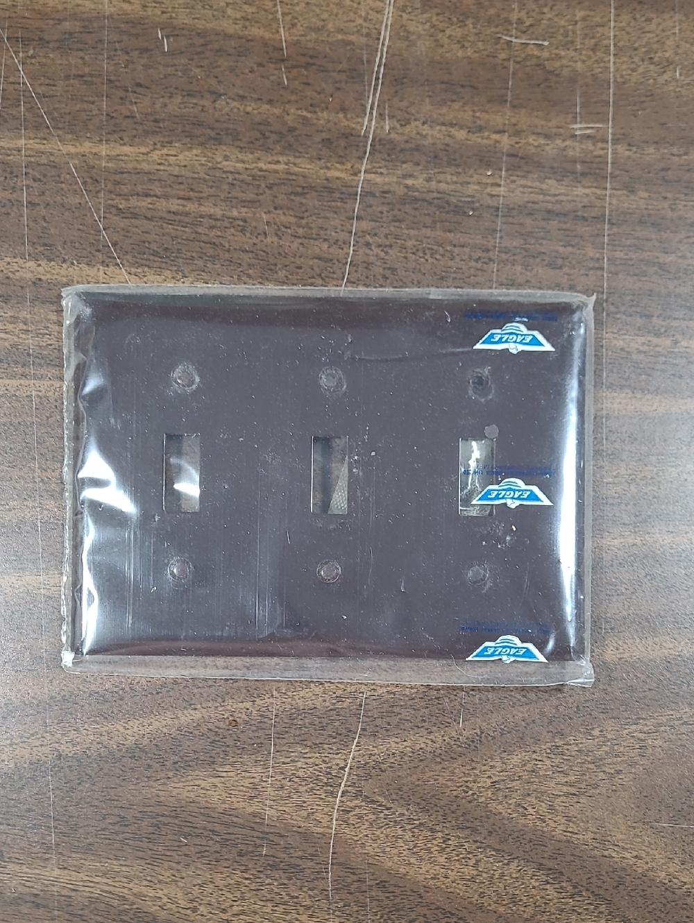Eagle Brown 3 Light Switch Cover Wall Plate #1141B Toggle 3 Gang Smooth NEW